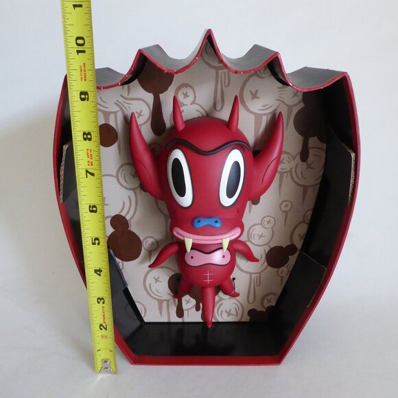 NEW 2006 7.5” LE #12/500 HOT CHA CHA CHA RED DEVIL DEMON DESIGNER VINYL FIGURE - Picture 7 of 11